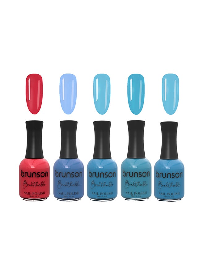 طلاء أظافر قابل للتنفس طلاء أظافر حلال مناسب للوضوء سريع الجفاف نباتي طويل الأمد وسهل التقشير 18 مل BIZS