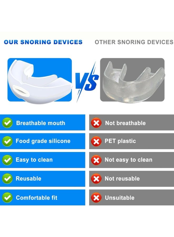 SYOSI Anti-Snore Mouthguard  Snoring Device, Comfortable, Adjustable Snore-Reducing Mouthpiece for Men and Women – Effective Snoring Aid for a Peaceful Night's Sleep - Image 5