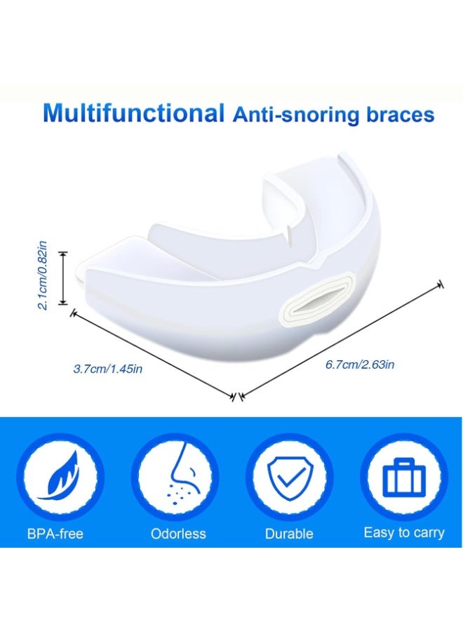SYOSI Anti-Snore Mouthguard  Snoring Device, Comfortable, Adjustable Snore-Reducing Mouthpiece for Men and Women – Effective Snoring Aid for a Peaceful Night's Sleep - Image 4