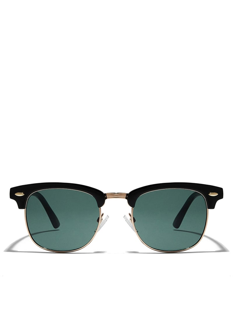 Blackout BlackOut by eyewa Linea Unisex Round Sunglasses, Black/Green  - Image 1