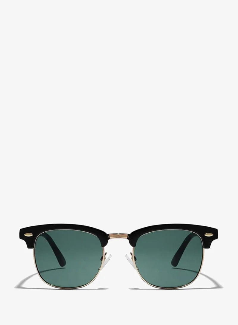 Blackout BlackOut by eyewa Linea Unisex Round Sunglasses, Black/Green
