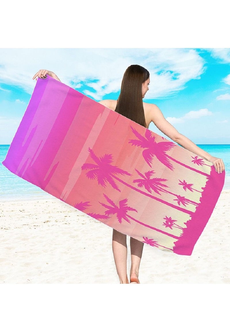 Y&D Microfiber Beach Towel,Quick Fast Dry Super Bath Towels Absorbent Blanket,Suitable For Travel,Camping,Pool 