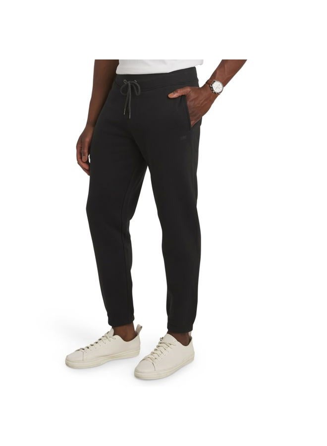 Chaps Men's Everyday Regular Fit Comfortable Fleece Lined Jogger Sweatpants, American Black, L - Image 1