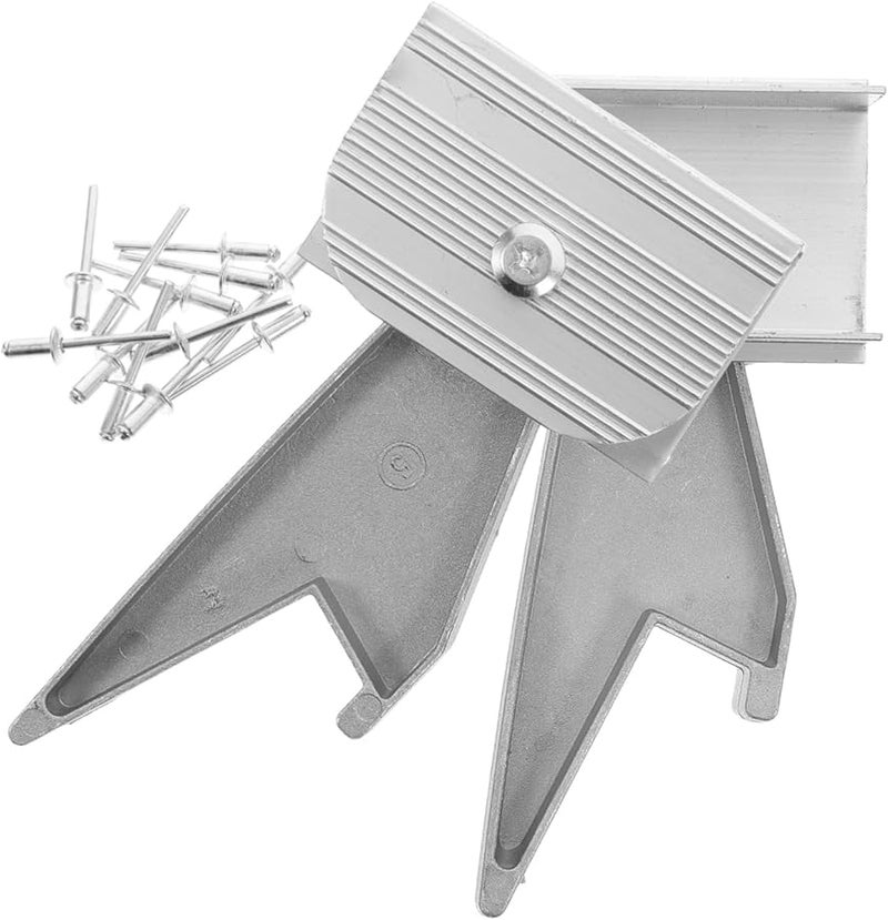 2Pcs Aluminum Alloy Ladder Hook Stabilizer for Telescopic Ladders Easy Installation - Image 1