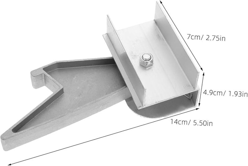 2Pcs Aluminum Alloy Ladder Hook Stabilizer for Telescopic Ladders Easy Installation - Image 3