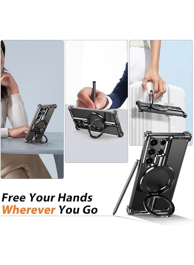 General For Samsung Galaxy S24 Ultra/S24 Plus/S24 Frameless Phone Case, Galaxy S23 Ultra/S23 Plus/S23 Sleek Simple Protective Shock Absorbing Aircraft-Grade Aluminum Case  - Image 3
