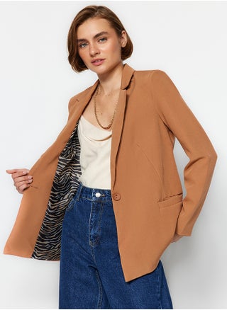 Blazer - Brown - Regular - pzsku/Z50105EF7A2C40D0ACB44Z/45/_/1730019649/28fb0b26-dc6d-4be5-bc9d-faee5b4f30c4