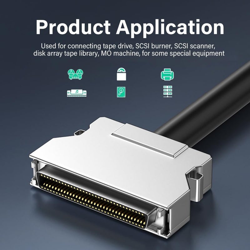كابل SCSI من أنثى إلى أنثى للمعدات الخاصة ومجموعات الأقراص 50 سم - Image 3