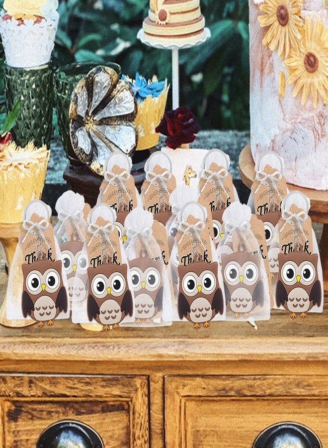 CiciBear 40 Pack Owl Keychains - Forest & Jungle Safari Themed Party Decoration for Guests, Kids Birthday & School Party - Image 5