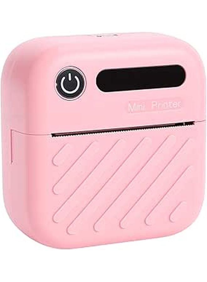 Bluetooth Inkless Thermal Sticker Printer Machine With App Control Pink - Image 1