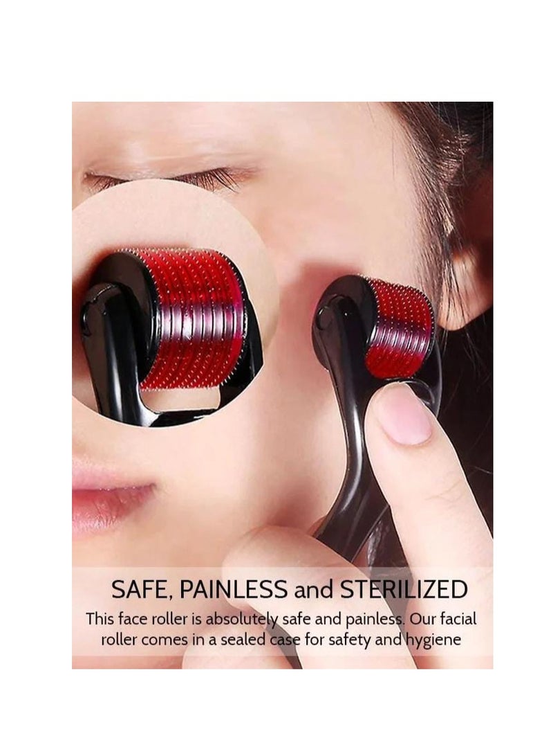 Loquat Skin Roller 2 Pack For Hair Growth - 540 Microneedle 0.50mm for Skin Care System for Women and Men, Ideal to Keep Your Skin Young and Radiant - Titanium Needle Roller for Face and Hair - Image 4