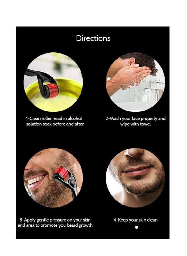 Loquat Skin Roller 2 Pack For Hair Growth - 540 Microneedle 0.50mm for Skin Care System for Women and Men, Ideal to Keep Your Skin Young and Radiant - Titanium Needle Roller for Face and Hair - Image 3