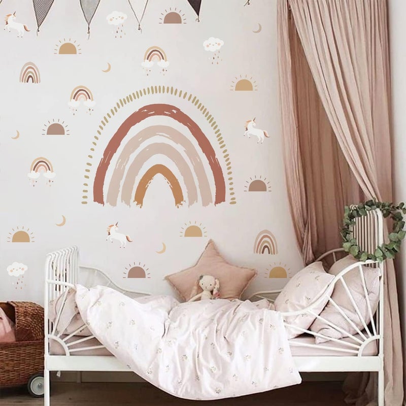 BPA Large Boho Rainbow Wall Decals Set - Image 1