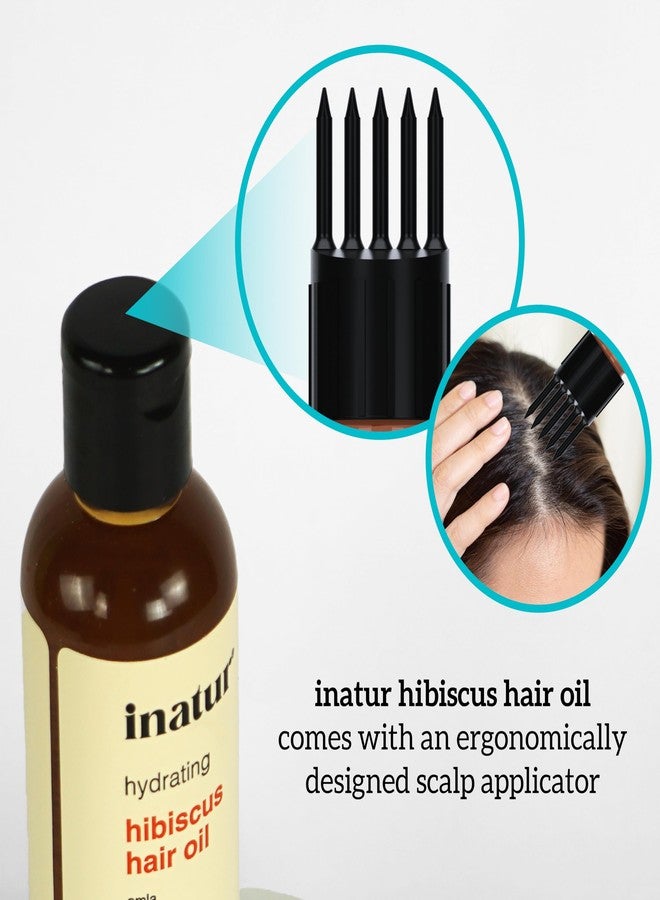 إناتور زيت الكركديه من إيناتور لنمو الشعر وتقويته | مع زيت اللوز، والبرينجراج، والأملا، والجتامانسي، والحلبة | زيت أيورفيدي للشعر الجاف والتالف، وللتحكم في تساقط الشعر - 100 مل - Image 4