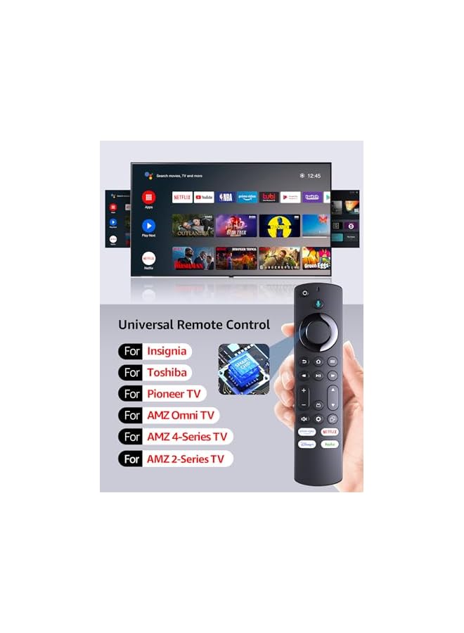 The Bros Voice TV Remote Control for Insignia/Toshiba/Pioneer/AMZ Smart TVs, Replace for L5B83G,NS-RCFNA-21,NS-RCFNA-19,CT-RC1US-21,CT-95018 Remote - Image 4