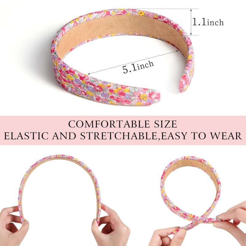 DiyJibb Headbands for Women - 1 Inches Wide Headbands - Solid Color Headband Fashion Hair Accessories- Trendy Women Girls Non Slip Fashion Hair Bands- Thick Elastic Hair Bands for Women's Hair 6PCS - Image 4