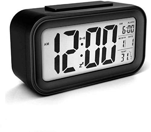 Ngel Plastic Harikrishnavilla Digital Smart Backlight Alarm Clock with Automatic Sensor Date and Temperature Multicolour - Image 1