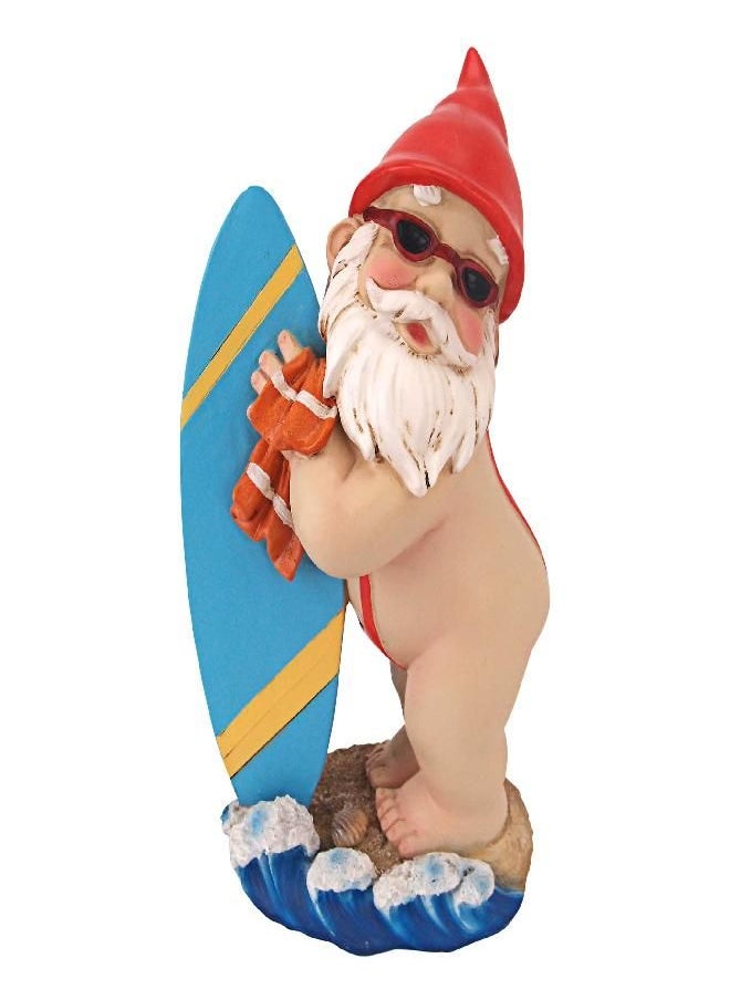 Design Toscano Design Toscano The Shredder Surfer Dude Gnome Statue, Twin 