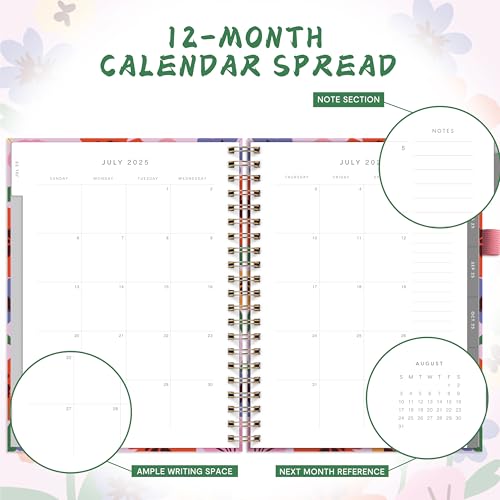 &And Per Se And Per Se Teacher Planner 2025-2026 Academic Year -Teacher Lesson Planner from July 2025 to June 2026, 8.5" x 11", Weekly & Monthly Planning for Teachers with Monthly Tabs, Stickers (Elegant Florals) - Image 3