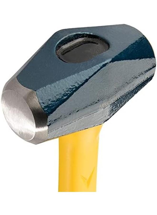 Estwing - Sure Strike Drilling Crack Hammer 2 Pound Sledge With Fiberglass Handle And No Slip Cushion Grip Mrf2Lb Blue Yellow - Image 1