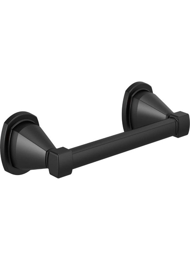 DELTA FAUCET Rubber Limited 77655-BL Stryke Wall Mount Pivot Arm Toilet Paper Holder Bath Hardware Accessory in Matte Black - Image 1