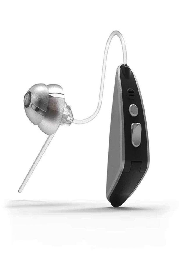 HP SOUND PLUS HP T662 Hearing Aid Amplifier | Black & Silver | USA Speaker | 1-65 dB Moderate Hearing Loss | Free 6 German Batteries | Single Right Ear | Clear Sound & Noise Reduction | Comfortable & Lightweight Design - Image 1