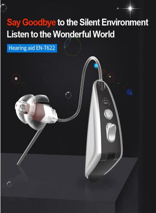 HP SOUND PLUS HP T662 Hearing Aid Amplifier | Black & Silver | USA Speaker | 1-65 dB Moderate Hearing Loss | Free 6 German Batteries | Single Right Ear | Clear Sound & Noise Reduction | Comfortable & Lightweight Design - Image 5