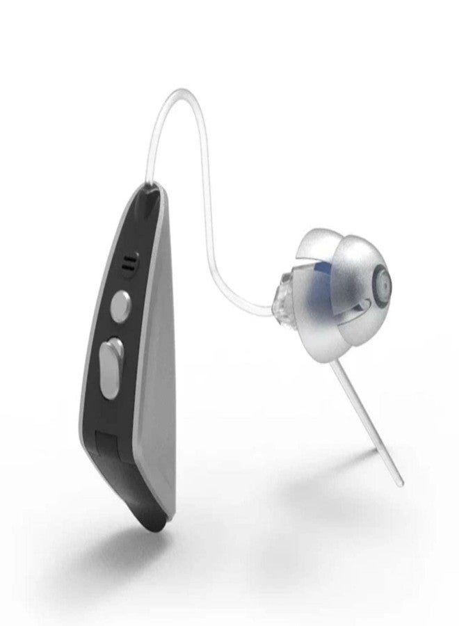HP SOUND PLUS HP T662 Hearing Aid Amplifier | Black & Silver | USA Speaker | 1-65 dB Moderate Hearing Loss | Free 6 German Batteries | Single Right Ear | Clear Sound & Noise Reduction | Comfortable & Lightweight Design - Image 2