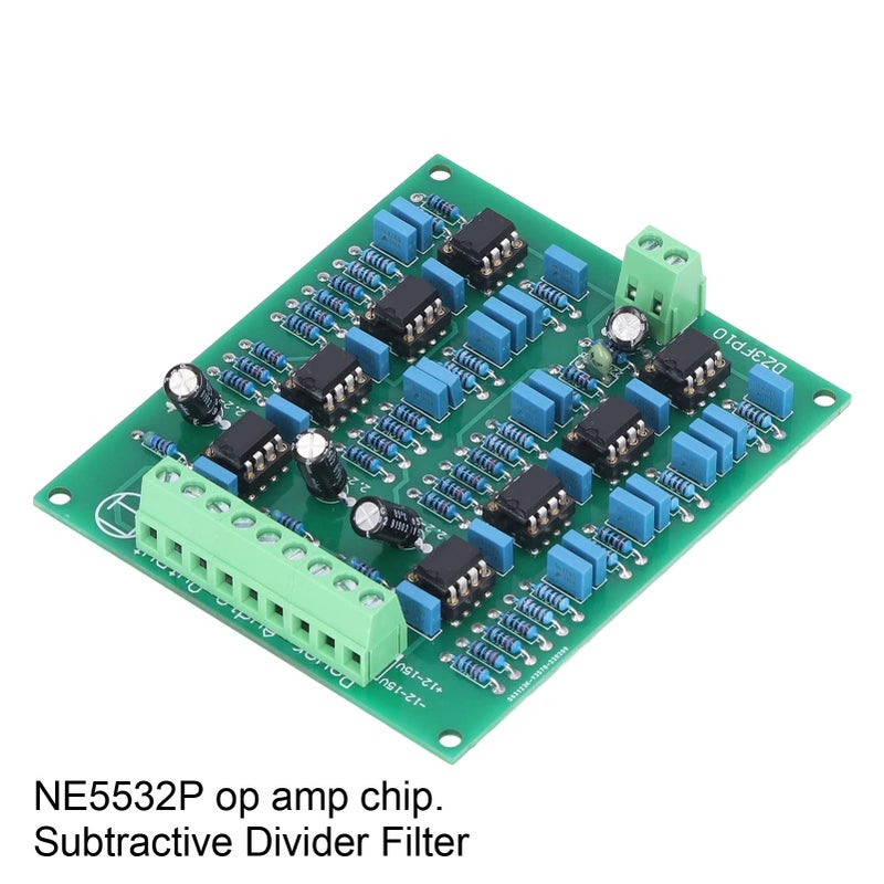 NE5532P 3 Channel Preamp Board Adjustable Treble Midrange Bass 500 Hz - Image 5
