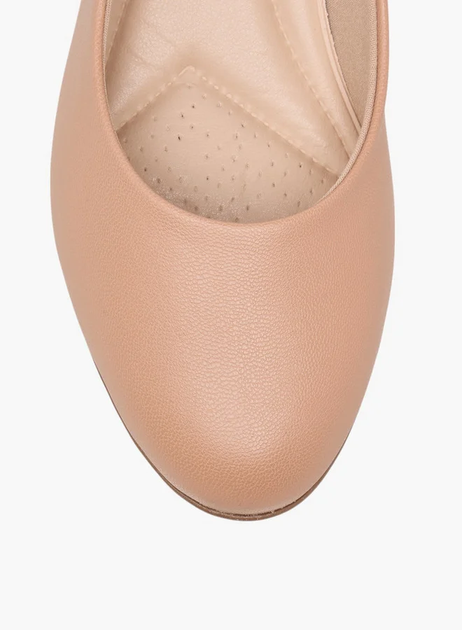 Piccadilly Women's Solid Slip-On Pumps with Block Heels