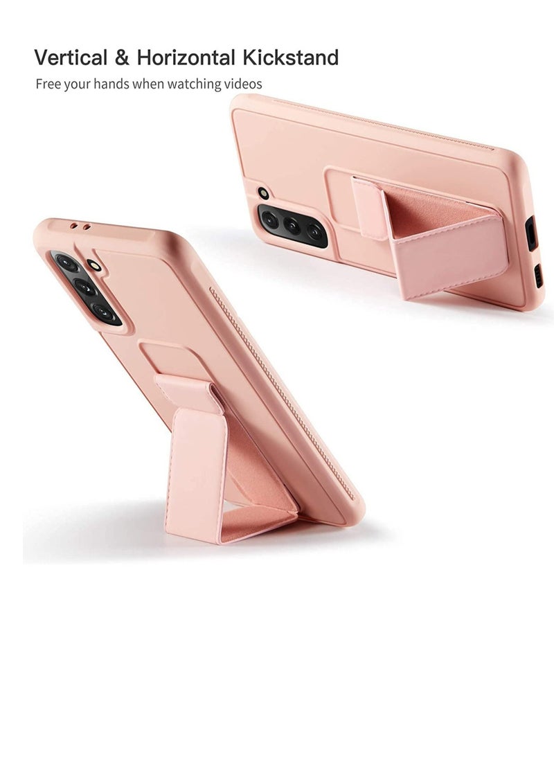 Raxoom Compatible with Samsung Galaxy S22 Plus Slim Hard Silicone Gel Rubber Premium TPU Fold-able Magnetic Kickstand - Image 3