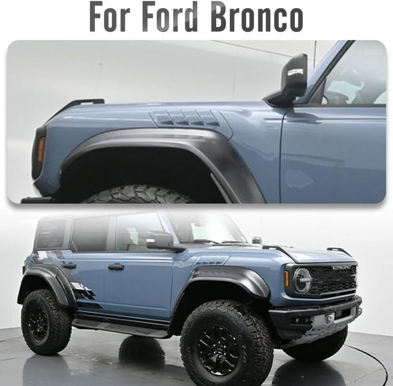 Yipmotiv Fender Side Vent Cover for Bronco U725 Raptor 2021-2024 - Dry Carbon Fiber Air Flow Intake Grille (Matte Carbon) - Image 2
