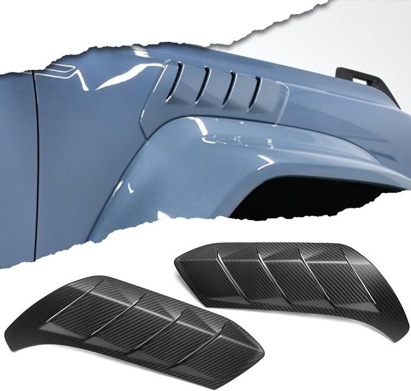 Yipmotiv Fender Side Vent Cover for Bronco U725 Raptor 2021-2024 - Dry Carbon Fiber Air Flow Intake Grille (Matte Carbon) - Image 1
