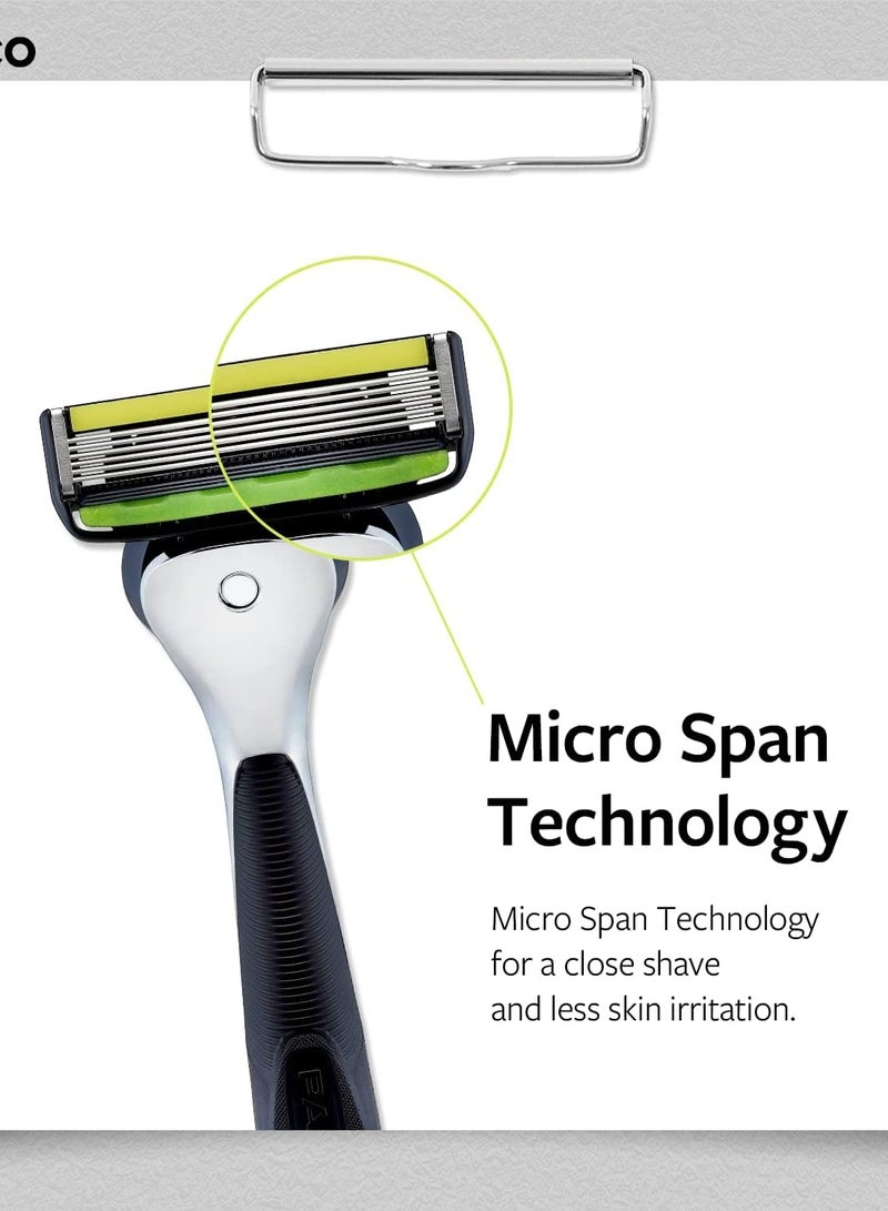 Dorco Pace 6 Pro Razor - 6 Blades - 2 Refills - Image 5