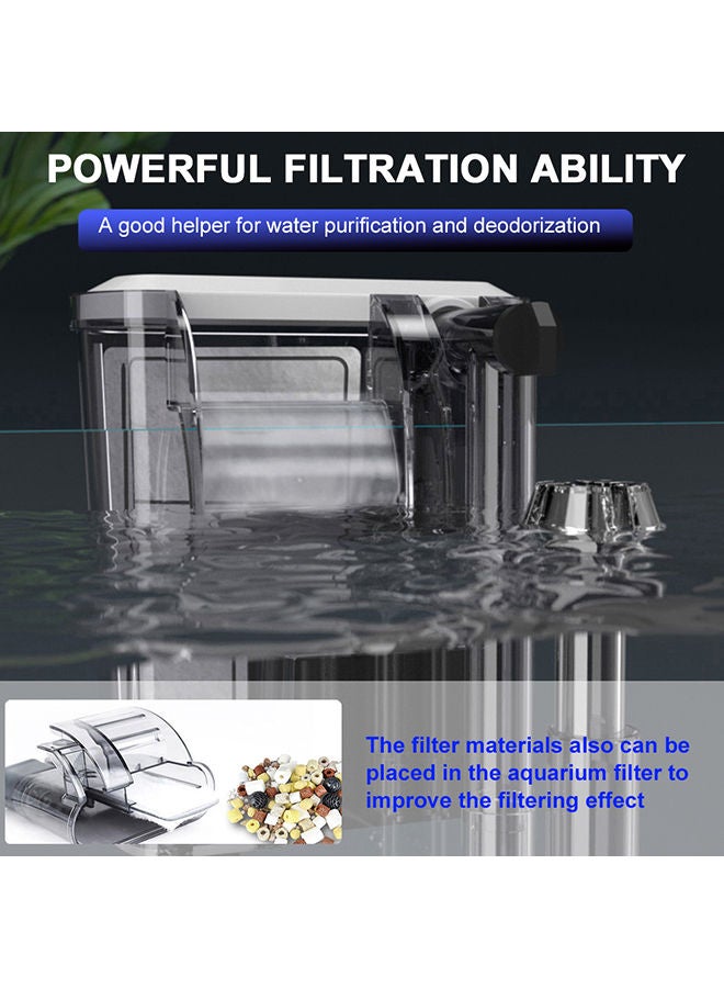 NIBEMINENT External Fish Tank Aquarium Filter Grey 30x17x10cm  - Image 5