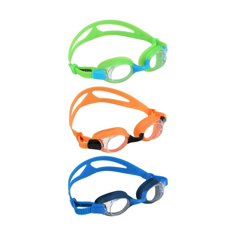 Korbax Silicone Swimming Goggles With UV And Anti Fog Protection Ideal For All Age Group, Fully Adjustable Multicolor Swimming Goggle For Men, Women, Boys & Girls, Green - Image 3