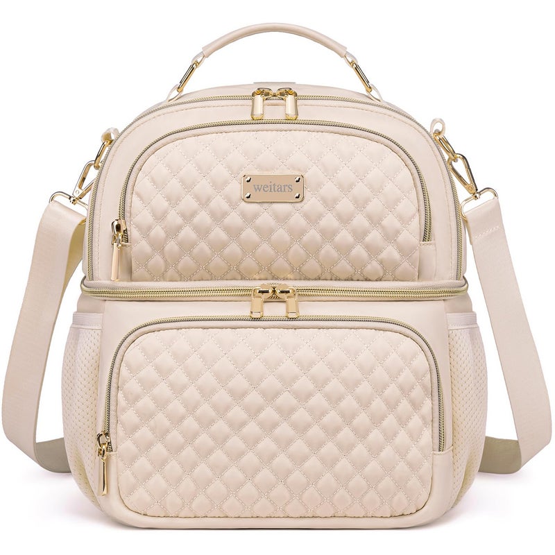 Weitars Lunch Bag for Women Lunch Box Adult (Beige) - Image 1
