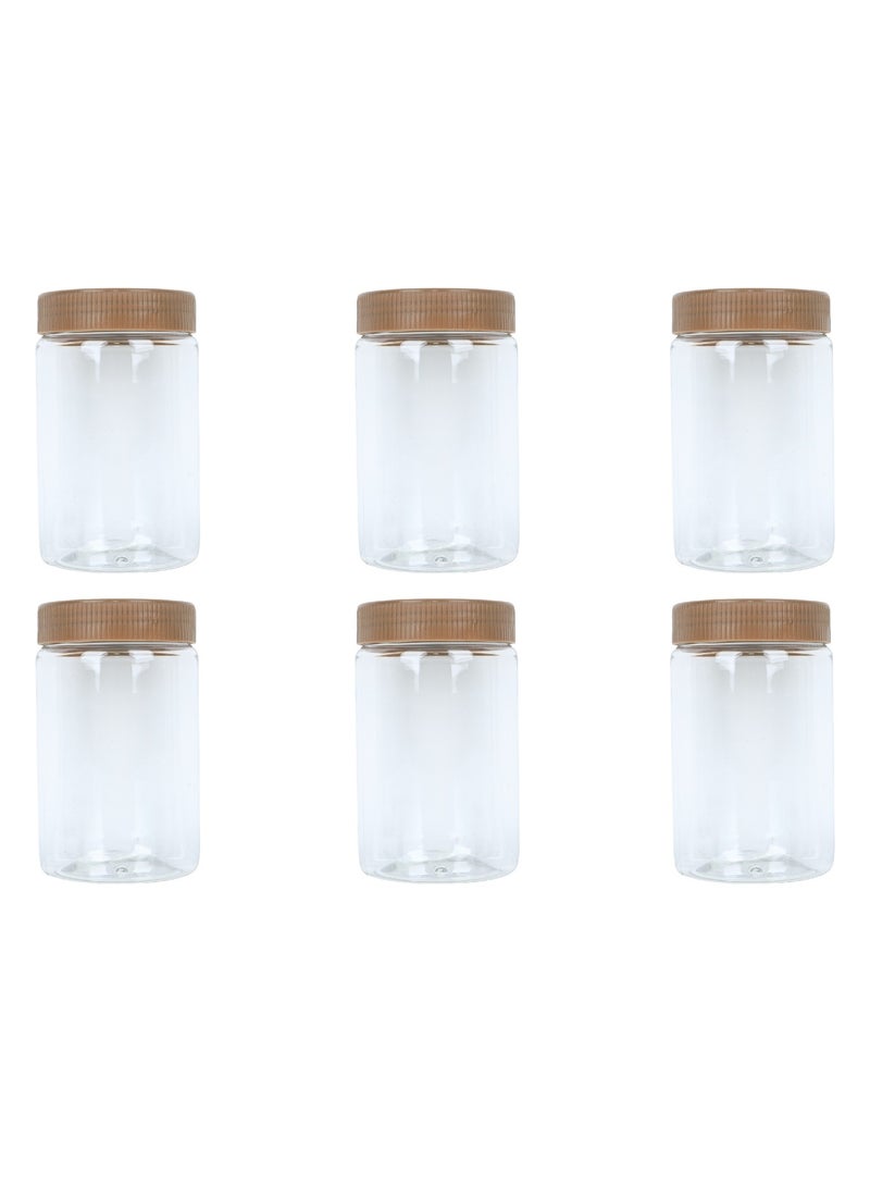 الغافة شنطة علب بهارات ,عدد 6قطع  , سعة 450 ملي, لون كاكي , من  الغافة - Image 3