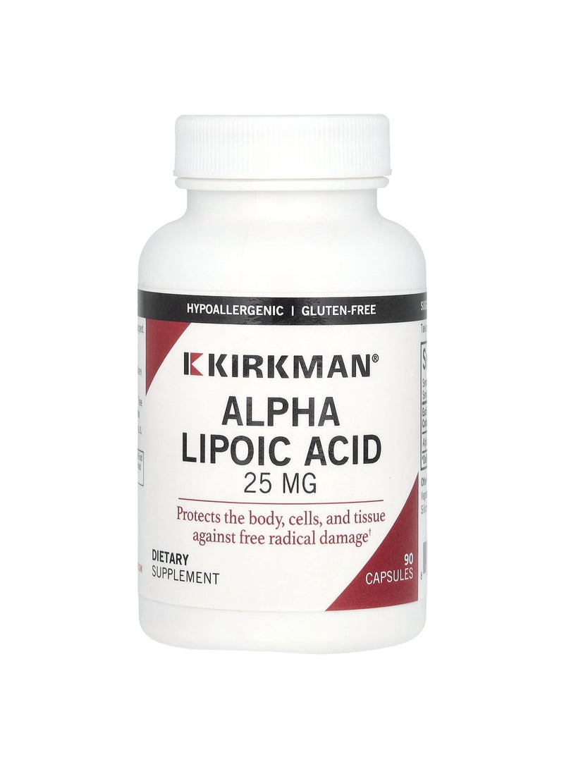 Alpha Lipoic Acid, 25 mg, 90 Capsules