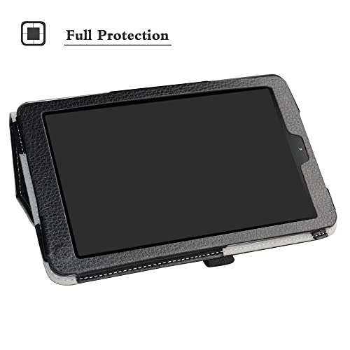Bige Galaxy Tab A 8.0 2018 Case,Bige PU Leather Folio 2-Folding Stand Cover for Samsung Galaxy Tab A 8.0 2018 Model SM-T387 Verizon/Sprint Tablet (Not fit Tab 8.0 T380 and Other Older Model),Black - Image 3