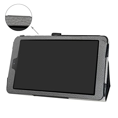 Bige Galaxy Tab A 8.0 2018 Case,Bige PU Leather Folio 2-Folding Stand Cover for Samsung Galaxy Tab A 8.0 2018 Model SM-T387 Verizon/Sprint Tablet (Not fit Tab 8.0 T380 and Other Older Model),Black - Image 2