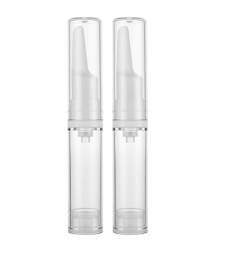 Pack of 2 10ml Sized LeakProof Unscented and Portable Eye Toiletries Cosmetic Jars Size Empty Skincare Refillable Storage Containe - Image 1