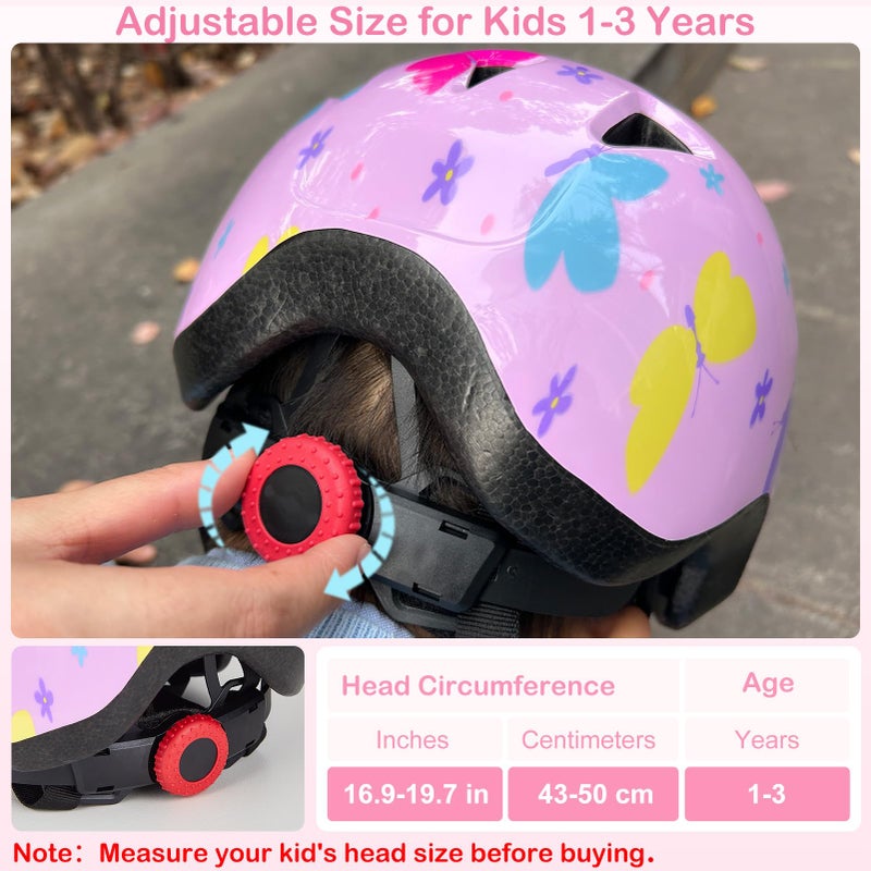Lemmeko Toddler Helmet, Baby Infant Kids Bike Helmet for Kids Age 1-3/2-4/3-5/5-8 Adjustable Toddler Bike Helmets for Boys Girls for Scooter Skateboard Cycling - Image 2