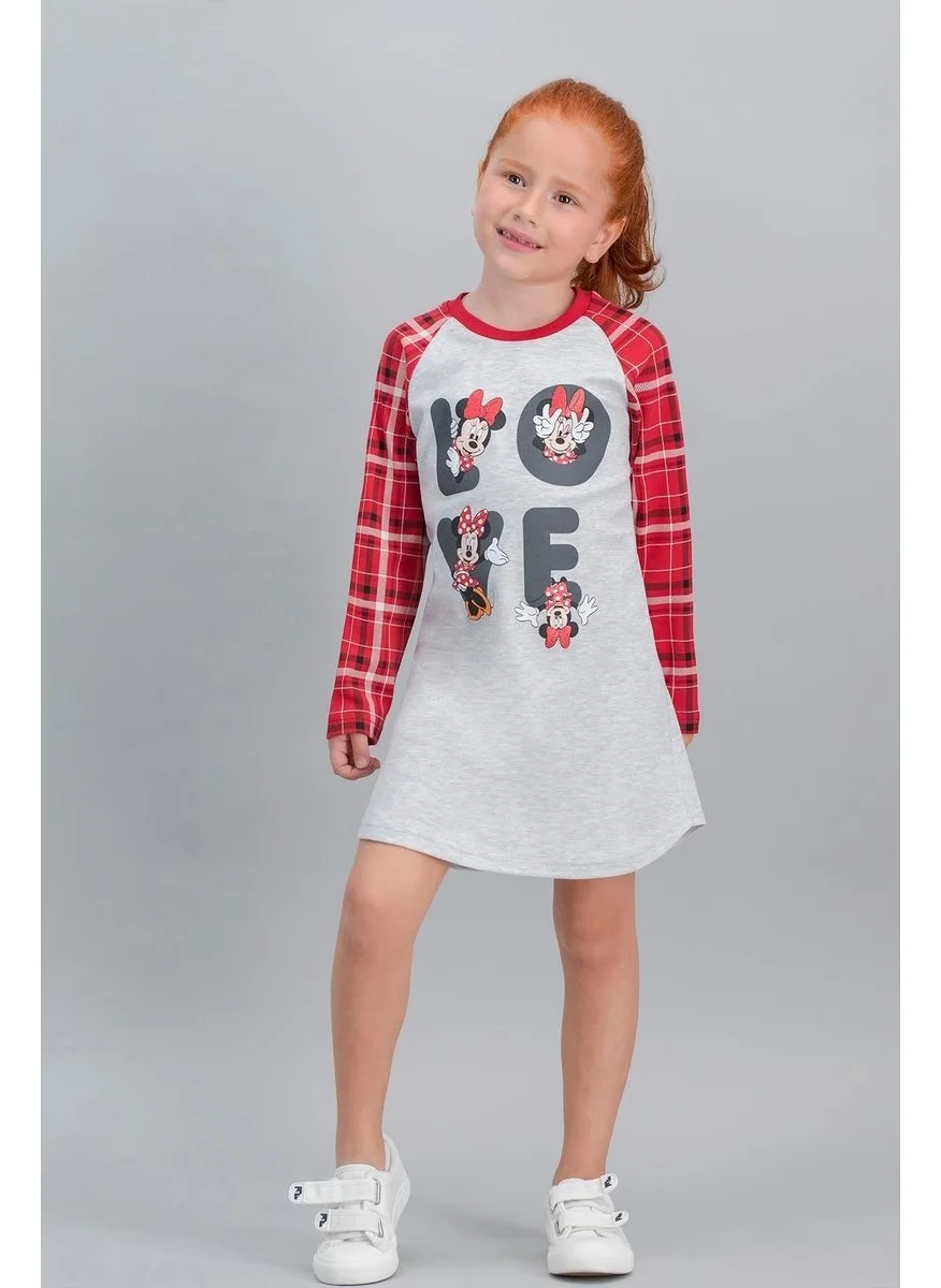 ميني ماوس Licensed Plaid Carmelange Girls' Nightgown