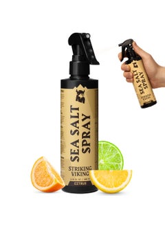 Striking Viking Striking Viking Sea Salt Spray for Men, Citrus Scent, Hair Texturizing Spray - Volumizing, Curl Enhancing, Shape & Hold, 6.76 fl Oz, Paraben Free, Made in Germany 