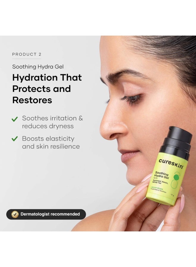 Cureskin 3-in-1 Skin Radiance Kit | Under Eye Gel 15ml + Vitamin Boost D-Tan Mask 50g + Soothing Hydration Gel 17g - Image 3