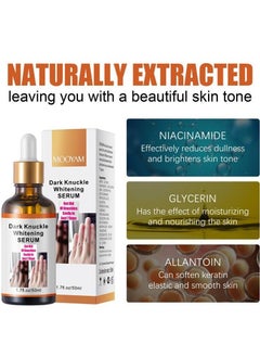 MOOYAM Dark Knuckle Whitening Serum 7 days Treatment for Dark Spots in Hand and Feet Knuckles Exfoliating Improves Dullness Powerful Whitening Effect for Men and Women 50ml  - Image 2