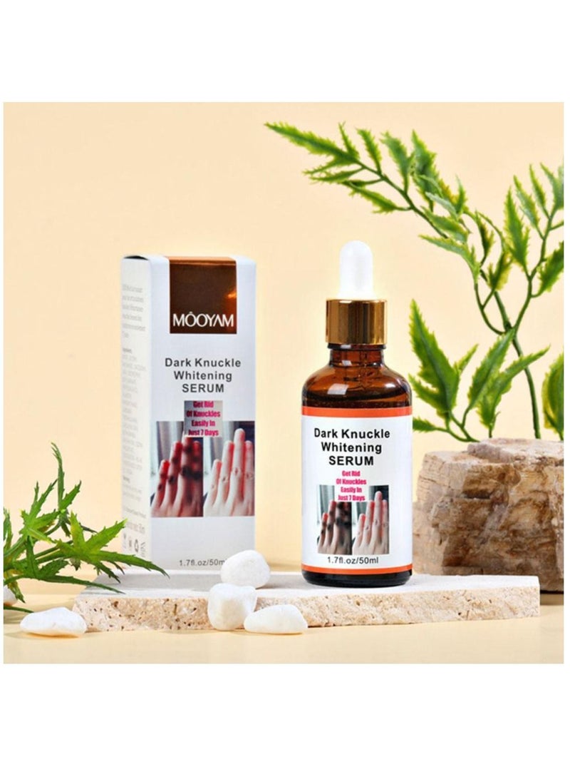 MOOYAM Dark Knuckle Whitening Serum 7 days Treatment for Dark Spots in Hand and Feet Knuckles Exfoliating Improves Dullness Powerful Whitening Effect for Men and Women 50ml  - Image 5