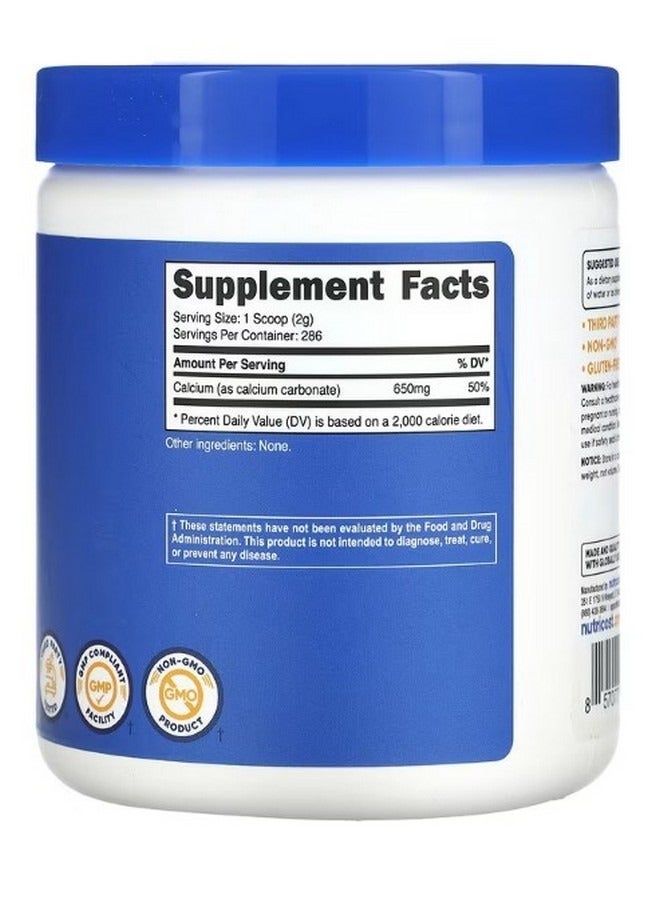 Nutricost كربونات الكالسيوم بدون نكهة 1.1 رطل 500 جرام - Image 2