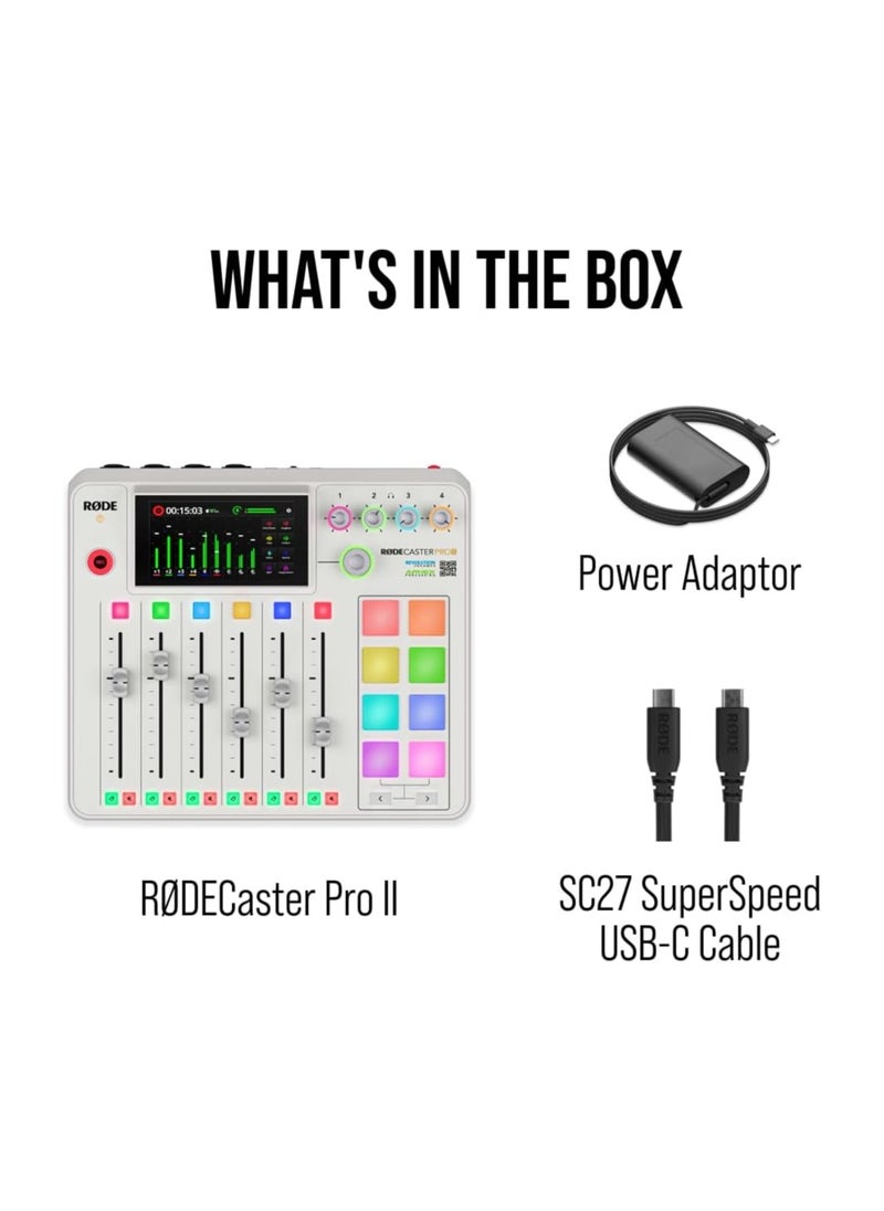 RODE RODE RCPIIW Rode caster Pro White Type G Uk  - Image 3